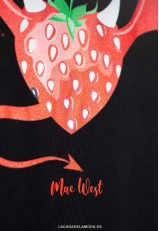 Camiseta con mensaje Mae West